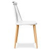 Buy Wooden Dining Chair - Scandinavian Design - Joy White 59145 Home delivery