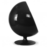 Buy Ball Chair - Eero Aarnio style - Black Shell and Red Interior - Fabric Red 19537 in the Europe