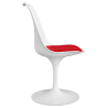 Buy Dining Chair - White Swivel Chair - Tulip Red 59156 Home delivery