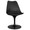 Buy Tulipan chair black with cushion Black 59159 at Privatefloor