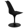 Buy Tulipan chair black with cushion Black 59159 with a guarantee