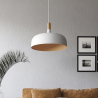 Buy Ceiling lamp in black metal and wood Black 59163 at Privatefloor