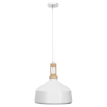 Buy White metal and wood ceiling lamp White 59164 - in the EU