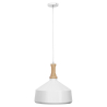 Buy White metal and wood ceiling lamp White 59164 - prices