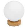 Buy Wooden base globe lamp Natural wood 59169 at Privatefloor