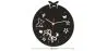 Butterflies and Flowers Wall Clock image 7