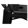 Buy Stylix square bar stool with backrest  - 76cm Black 99958347 - prices