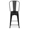 Buy Stylix square bar stool with backrest - 60cm Grey blue 58410 in the Europe