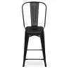 Bar Stool with Backrest - Industrial Design - 60cm - Stylix image 7