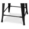 Bar Stool with Backrest - Industrial Design - 60cm - Stylix image 7