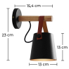Buy Wall lamp - Cowbell Black 59215 Home delivery