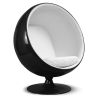 Buy Ball Design Armchair - Upholstered in Faux Leather - Baller White 19540 - prices