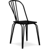 Buy Industrial Style Metal and Dark Wood Chair - Lillor Black 59241 home delivery