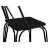 Buy Dining Chair - Industrial Style - Wood and Metal - Lillor Black 59241 - in the EU