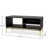Wooden TV Cabinet - Golden Legs - Zone image 7