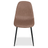Buy Dining Chair - Upholstered Leatherette - Faby Brown 59170 - prices