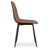 Buy Dining Chair - Upholstered Leatherette - Faby Brown 59170 Home delivery