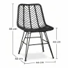 Rattan Dining Chair - Boho Style - Mia image 7