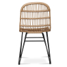 Buy Synthetic wicker dining chair  Natural wood 59255 - in the EU