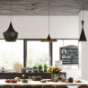 Buy Pack of 3 Pendant Ceiling Lamps - Industrial Design - Extensive Black 59258 Home delivery