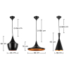 Buy X3 Pendant lamps - Extensive Style Black 59258 - prices