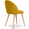 Buy Dining Chair Upholstered in Fabric - Natural Wood Legs - Evelyne  Yellow 59261 Home delivery