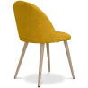 Buy Dining Chair - Upholstered in Fabric - Scandinavian Style - Evelyne Yellow 59261 Home delivery
