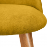 Buy Dining Chair Upholstered in Fabric - Natural Wood Legs - Evelyne  Yellow 59261 - in the EU