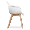 Buy Dining Chair with Armrests - Upholstered in Velvet - Dawick White 59263 Home delivery
