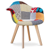 Buy Dining Chair Dominic Scandi style Premium Design - Patchwork Patty Multicolour 59265 at Privatefloor