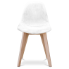 Buy Dining chair Denisse Scandi Style Premium Design - Tissu White 59267 - in the EU