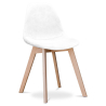 Buy Dining chair Denisse Scandi Style Premium Design - Tissu White 59267 - prices