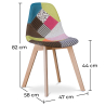 Buy Dining Chair - Upholstered in Patchwork - Simona

 Multicolour 59269 - in the EU