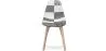 Dining Chair - Upholstered in Black and White Patchwork - Denisse image 7