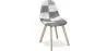 Dining Chair - Upholstered in Black and White Patchwork - Denisse image 7