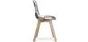 Dining Chair - Upholstered in Black and White Patchwork - Denisse image 7