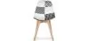 Dining Chair - Upholstered in Black and White Patchwork - Denisse image 7