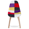 Buy Dining Chair Denisse Scandi style Premium Design - Patchwork Tessa Multicolour 59268 - prices