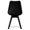 Buy Dining Chair - Scandinavian Style - Denisse Black 59277 Home delivery