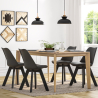 Buy Dining Chair - Scandinavian Style - Denisse Black 59277 with a guarantee