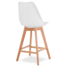 Buy Bar stool Denisse Scandi Style Premium Design With Cushion - Wood White 59278 - prices