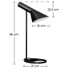 Buy Narn Desk Lamp - Steel Black 14633 with a guarantee