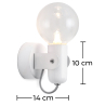 Buy Finn wall lamp - Metal White 59275 - prices