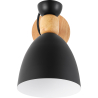 Buy Jorson Scandinavian style wall lamp - Metal and wood Black 59294 at Privatefloor