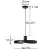 Buy Design Ceiling Lamp - Pendant Lamp - Brew Black 59292 - prices