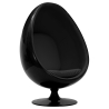 Buy 
Egg Design Armchair - Upholstered in Fabric - Eny Black 59312 - prices