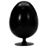 Buy 
Egg Design Armchair - Upholstered in Fabric - Eny Black 59312 in the Europe