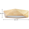 Buy Ceiling Led Lamp Scandinavian Design Wooden - Akira Natural wood 59307 with a guarantee