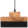 Buy Edda Scandinavian pendant lamp - Wood and metal Black 59308 at Privatefloor