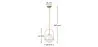 Glass Ball Ceiling Lamp - Golden Pendant Lamp - Anette image 7